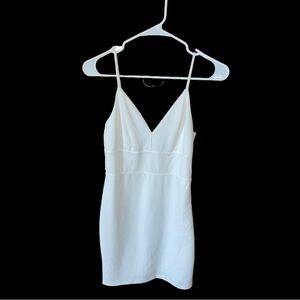 EXPRESS WHITE SPAGHETTI STRAP COCKTAIL DRESS